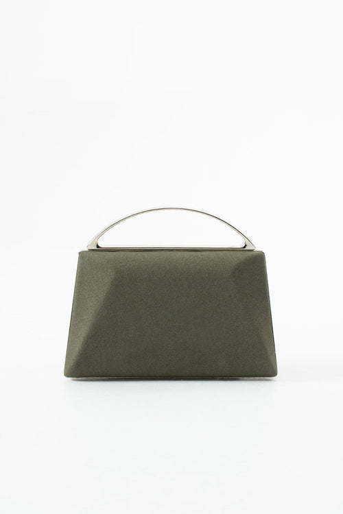 Sage Green Suede Bridal Evening Clutch Bags with Chain