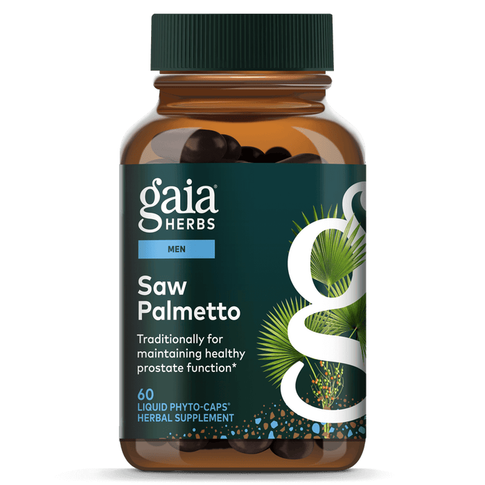Gaia Herbs Saw Palmetto Pills for Men || 60 ct