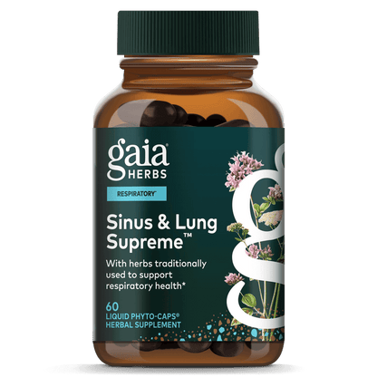 Gaia Herbs Sinus & Lung Supreme for Respiratory Support || 60 ct