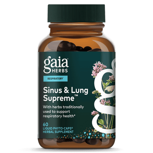Gaia Herbs Sinus & Lung Supreme for Respiratory Support || 60 ct