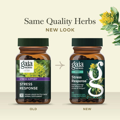 Stress Response 30 count Old Label Versus New Label Comparison