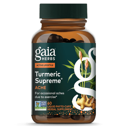 Gaia Herbs Turmeric Supreme Ache for Foundational Support || 60 ct (formerly Turmeric Supreme Pain Support)