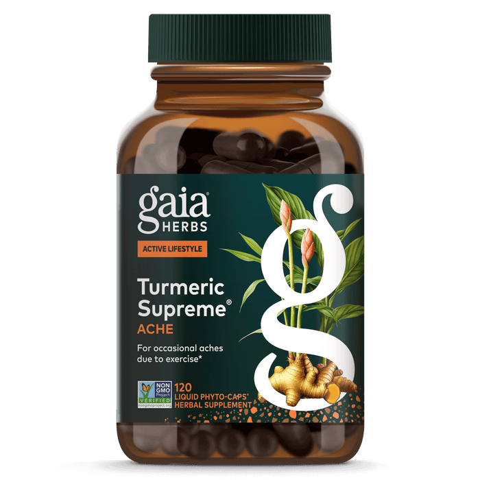 Gaia Herbs Turmeric Supreme Ache for Foundational Support || 120 ct (formerly Turmeric Supreme Pain Support)