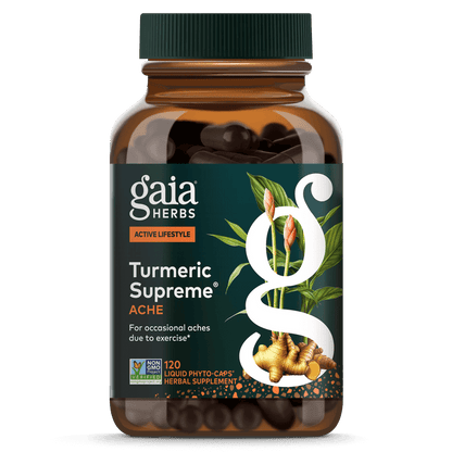 Gaia Herbs Turmeric Supreme Ache for Foundational Support || 120 ct (formerly Turmeric Supreme Pain Support)