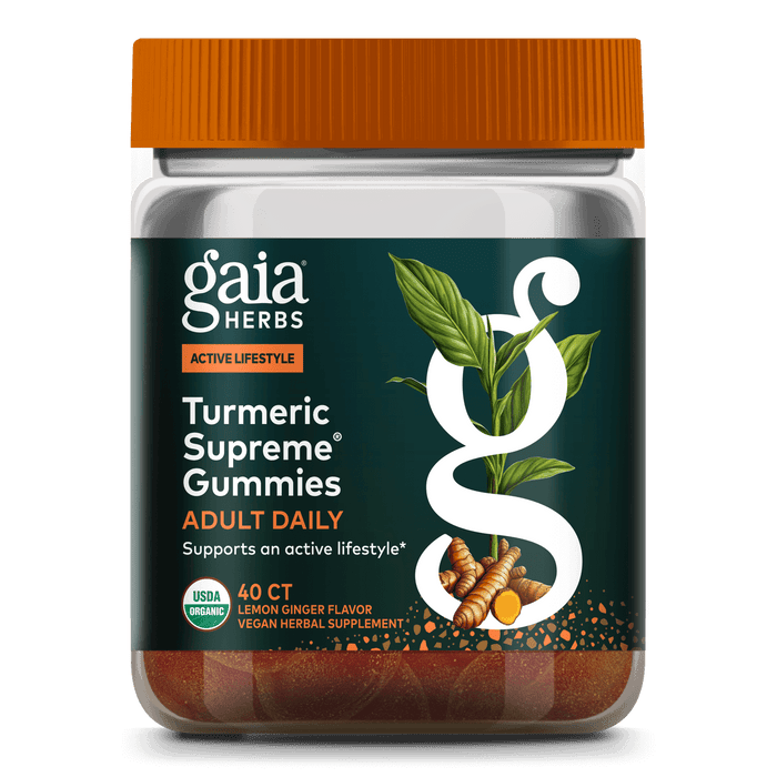 Gaia Herbs Turmeric Supreme Gummies Adult Daily || 40 ct