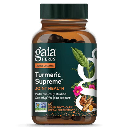 Gaia Herbs Turmeric Supreme Joint Health for Foundational Support || 60 ct