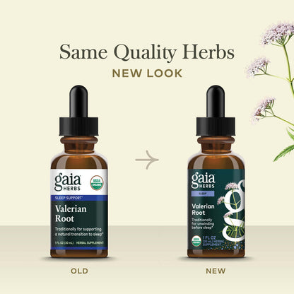 Valerian Root 1 ounce Old Label Versus New Label Comparison