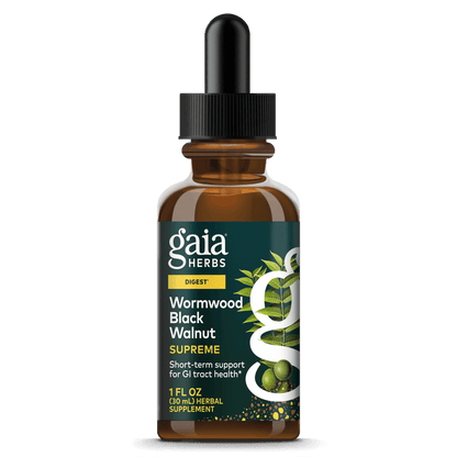 Gaia Herbs Wormwood Black Walnut Supreme for Digestive Support || 1 oz