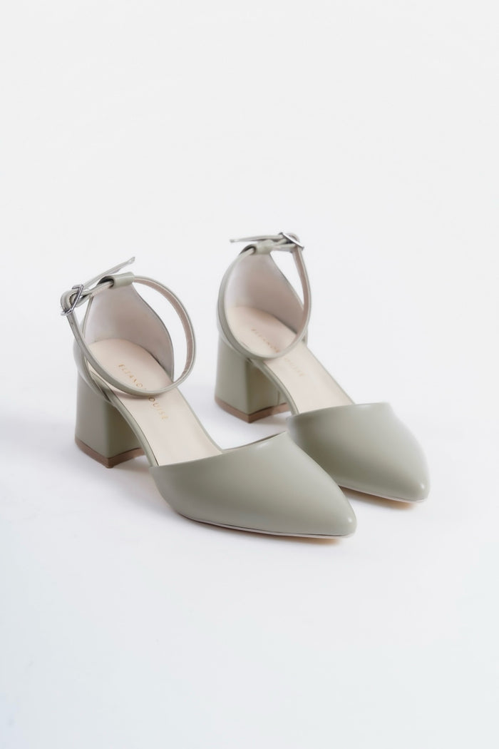 Ysolde | Sage Green Mid Heel