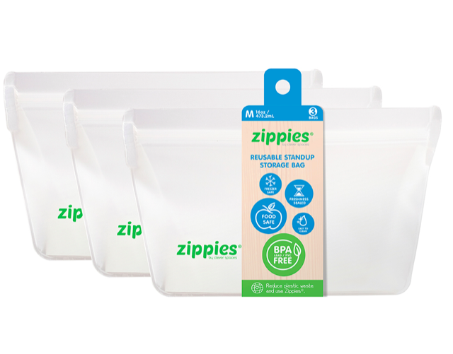 Zippies Reusable Stand Up Bags
