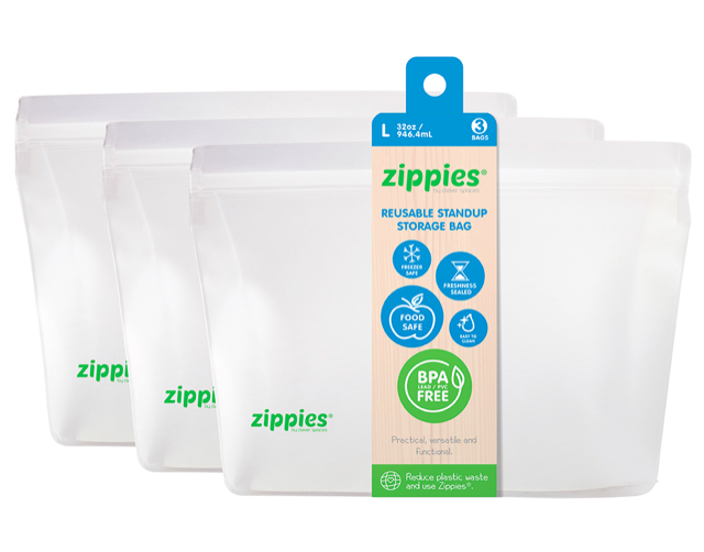Zippies Reusable Stand Up Bags